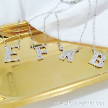 Sterling Silver Letter Pendant Letter Pendant Gold Plated